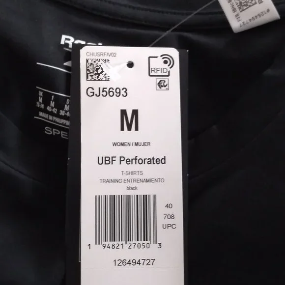 🆕Reebok Women's United by Fitness T-Shirt, SM and MD - Black, NWT, Authentic - Picture 3 of 8